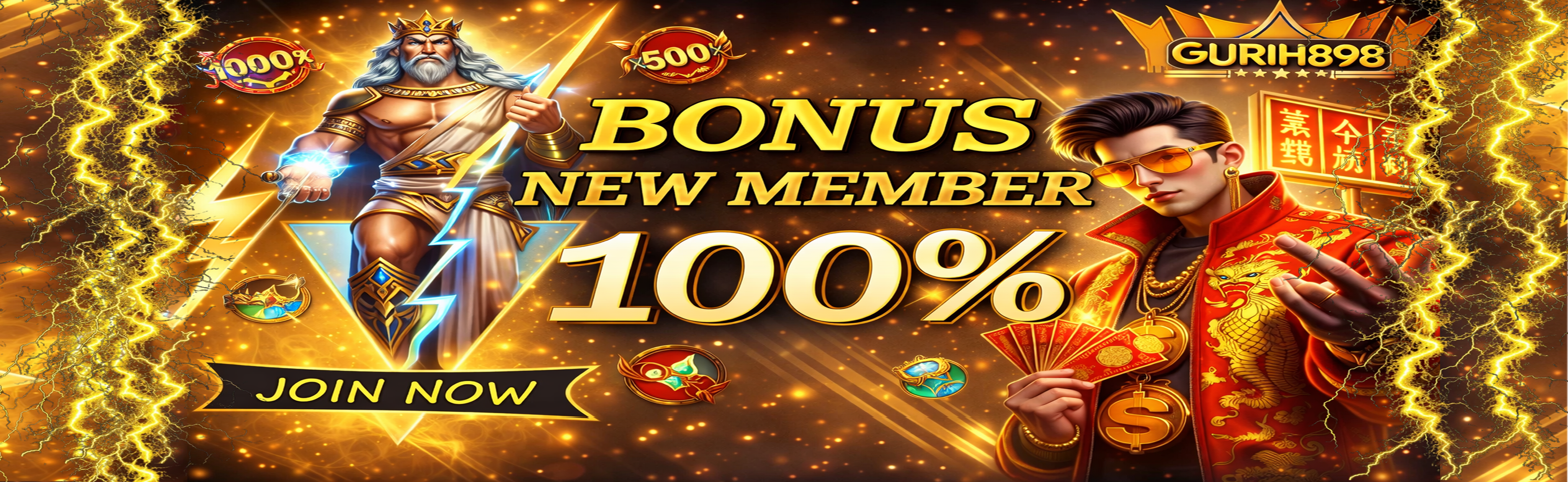 BONUS NEWMEMBER100%